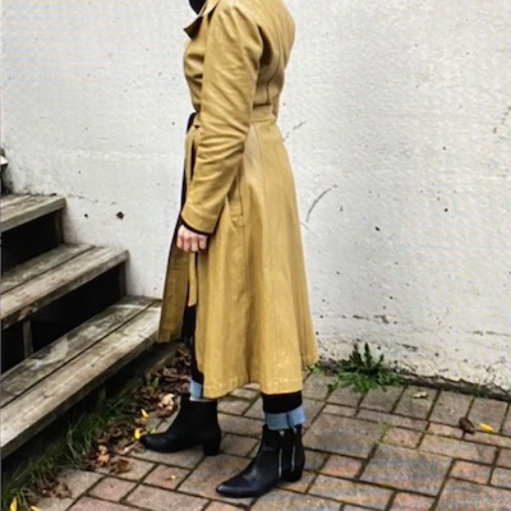 🌟ALL🌟STAR Posh💫Party Hostess💐Pick 🎉Rare ONLY $199 70’s Vintage Leather Coat - Picture 3 of 16